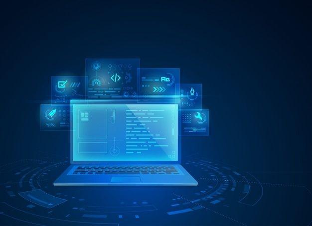 iOS app development workspace